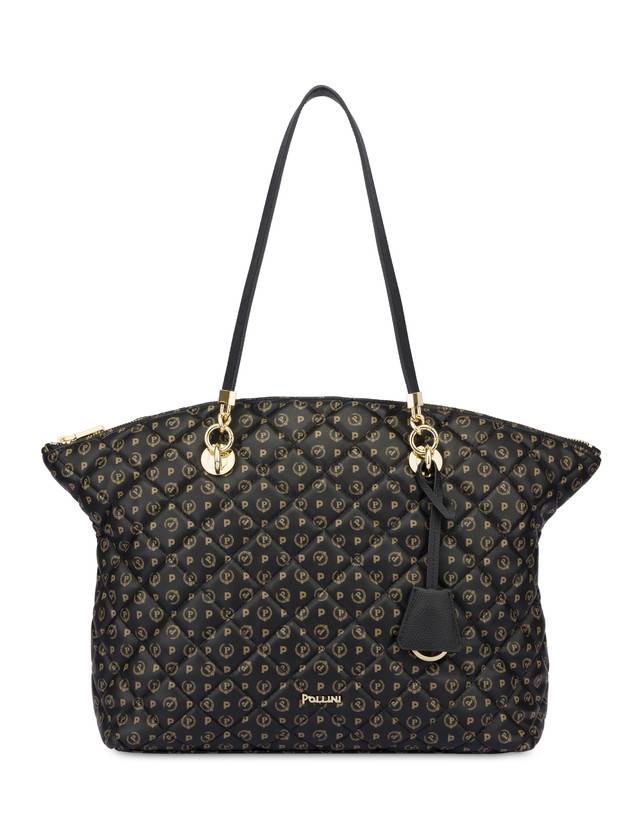 Pollini Tote Bag Heritage Matelassé Nero/nero