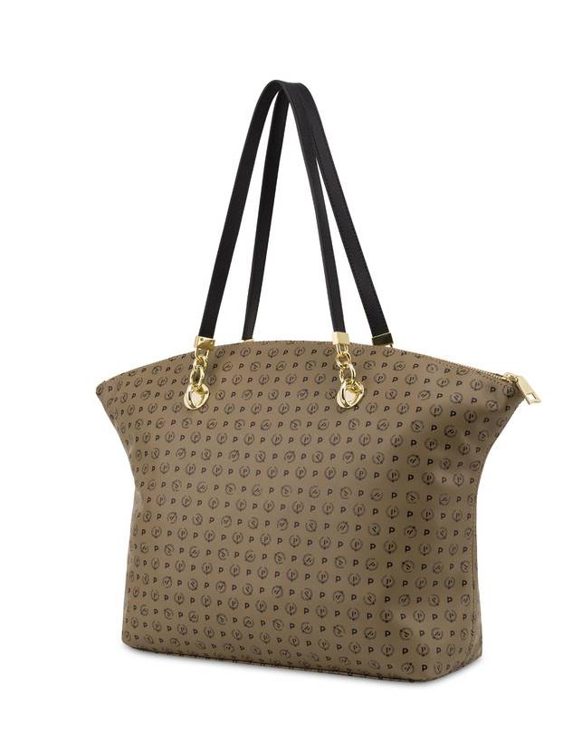 Pollini Tote Bag Heritage Soft Touch Taupe/nero