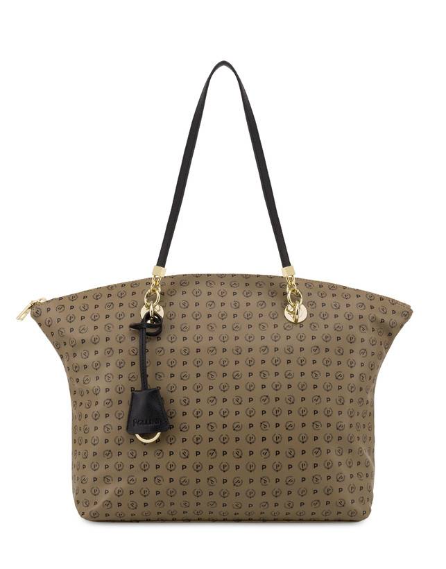 Pollini Tote Bag Heritage Soft Touch Taupe/nero