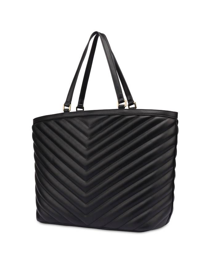 Pollini Tote Bag Matelassé Sunbeam Nero