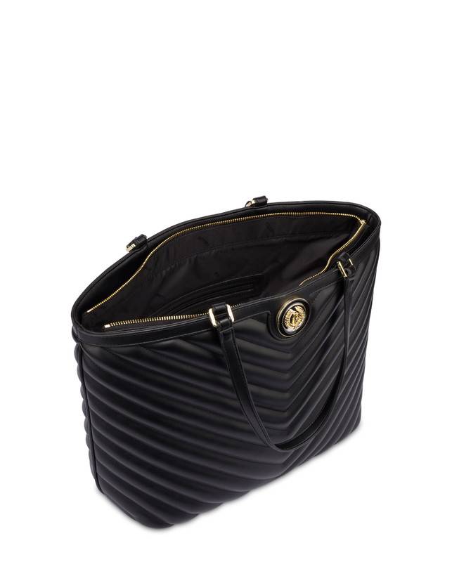 Pollini Tote Bag Matelassé Sunbeam Nero