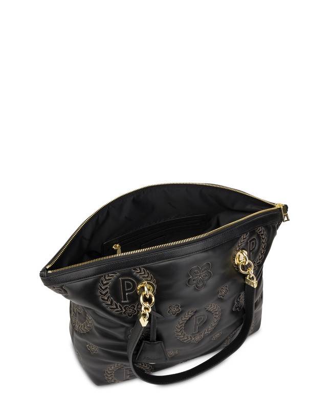 Pollini Tote Bag Puffy Heritage Nero/nero/nero