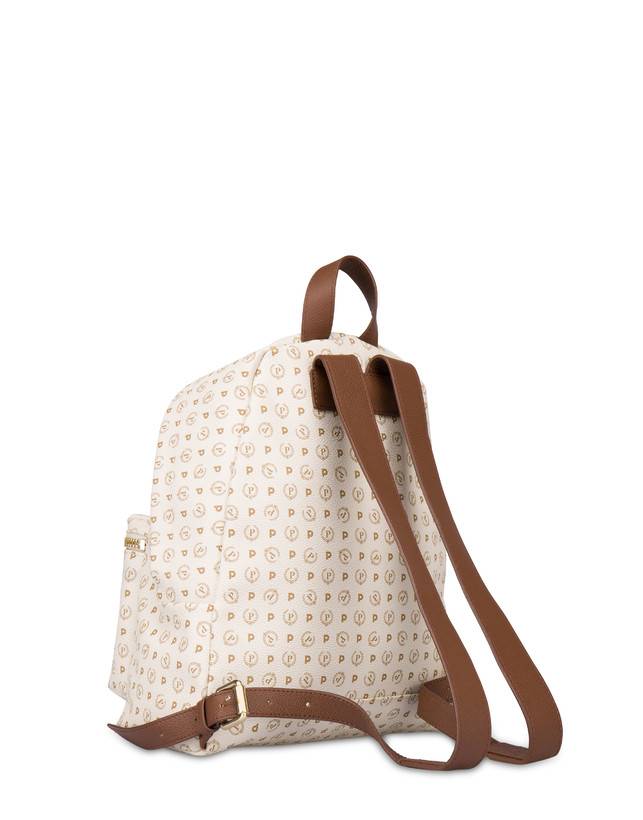 Pollini Zaino Heritage Logo Classic Avorio/marrone