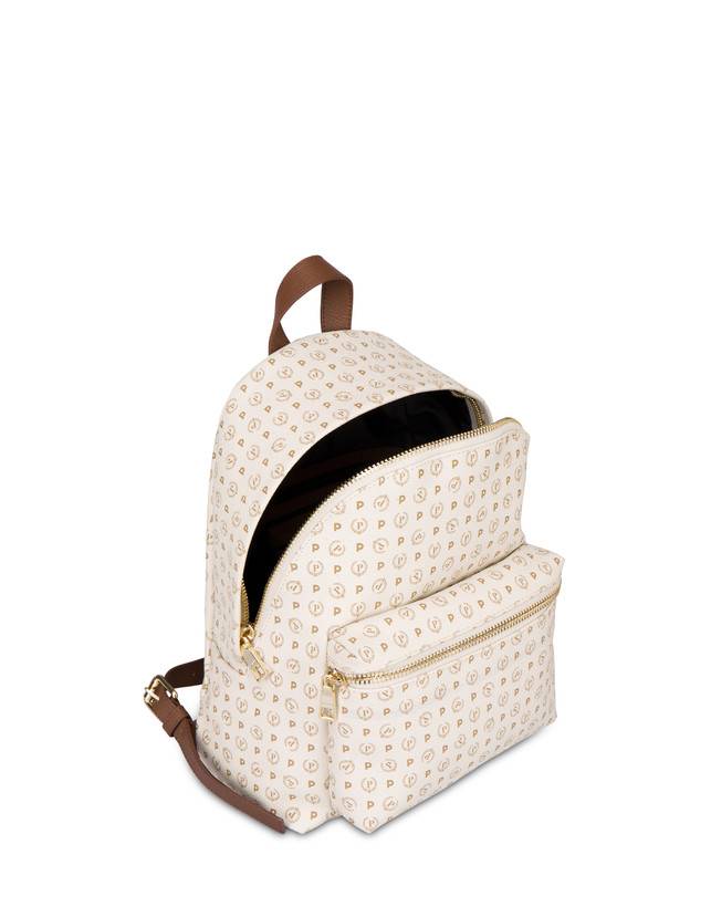 Pollini Zaino Heritage Logo Classic Avorio/marrone