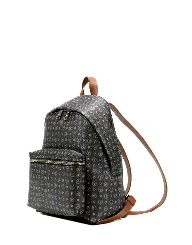 Pollini Zaino Heritage Logo Classic Nero/marrone