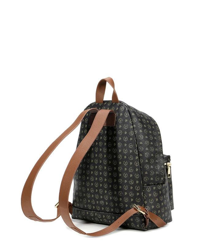 Pollini Zaino Heritage Logo Classic Nero/marrone