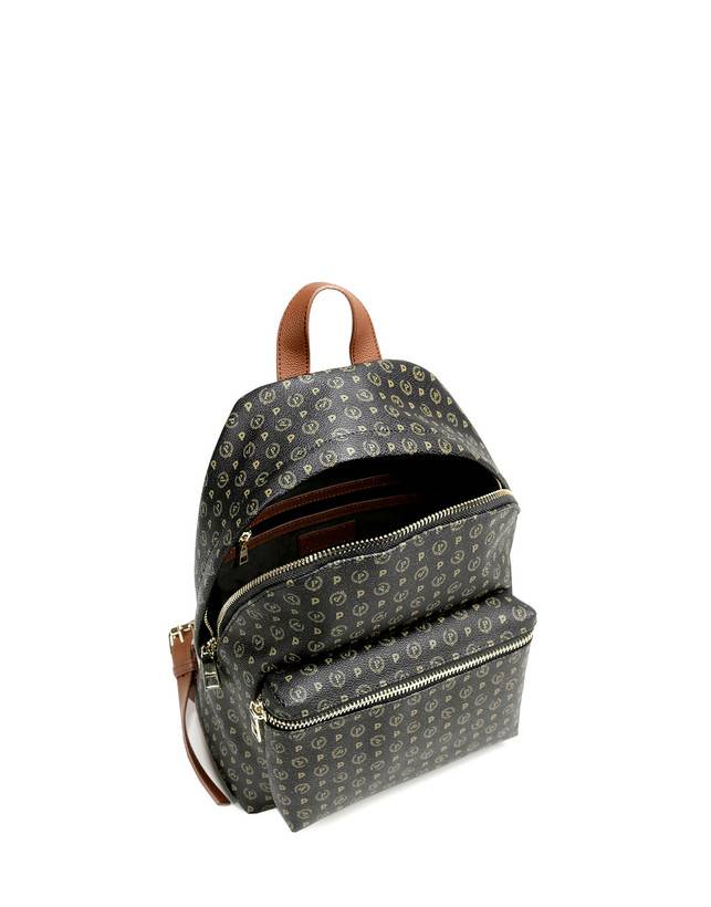 Pollini Zaino Heritage Logo Classic Nero/marrone