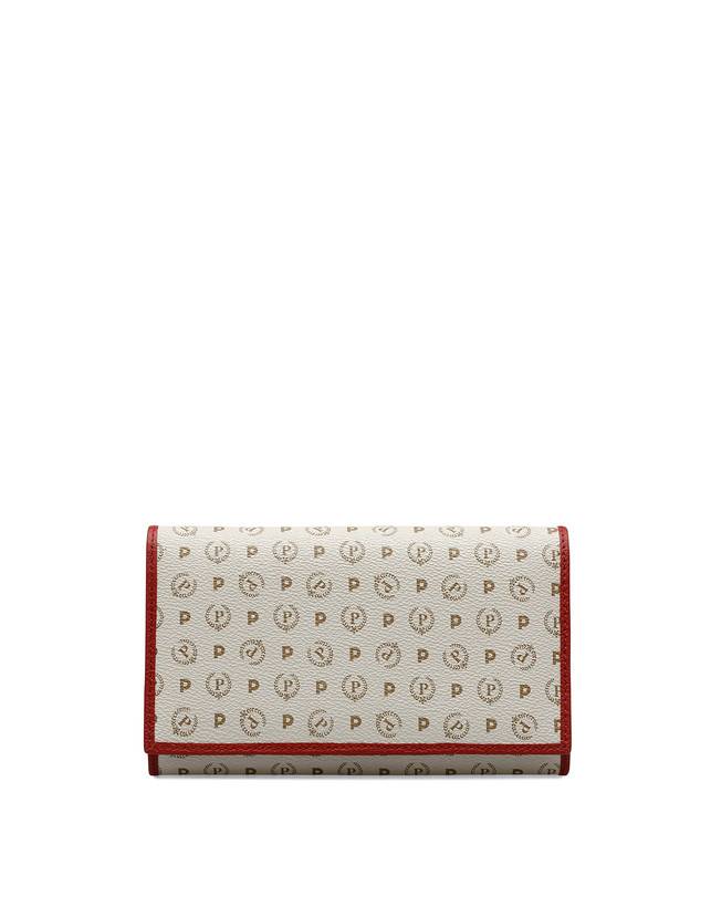 Pollini Portafoglio Heritage Logo Classic Avorio/lacca