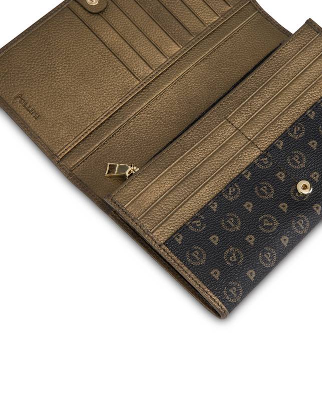 Pollini Portafoglio Special Heritage Avorio/nero/bronzo