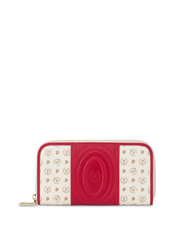Pollini Portafoglio Zip Around Heritage 70th Anniversary Avorio/rosso