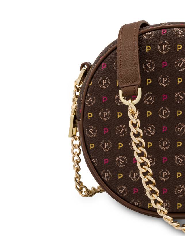 Pollini Round Bag Heritage Logo Classic Multicolor/marrone
