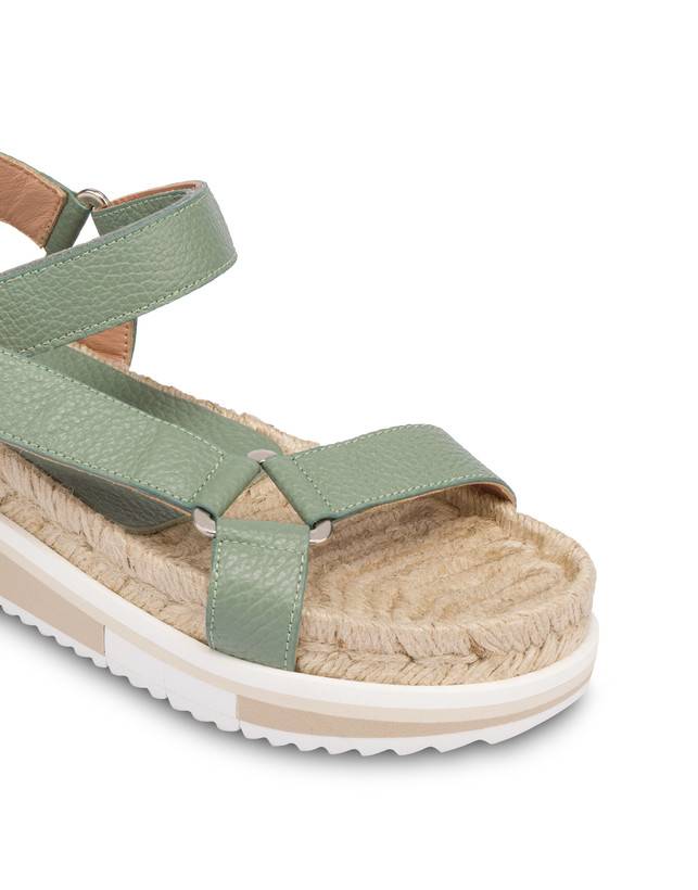 Pollini Sandali Fussbett In Vitello Flower Garden Sage