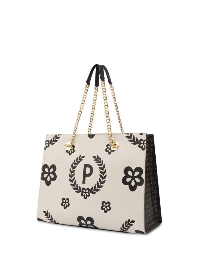 Pollini Shopping Bag Day-si! Heritage Nero/avorio/nero