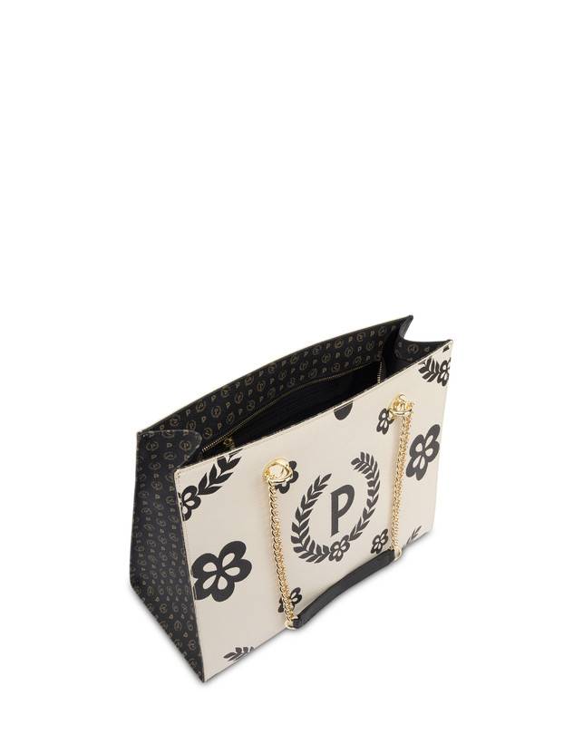 Pollini Shopping Bag Day-si! Heritage Nero/avorio/nero