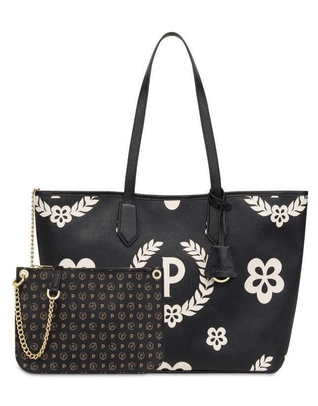 Pollini Shopping Bag Day-si! Heritage Nero/nero/nero