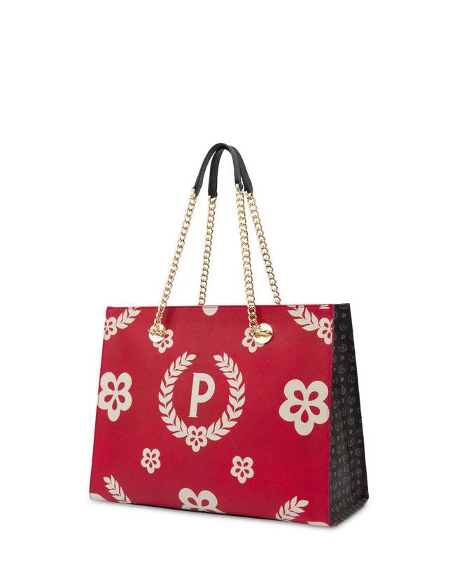 Pollini Shopping Bag Day-si! Heritage Nero/rosso/nero