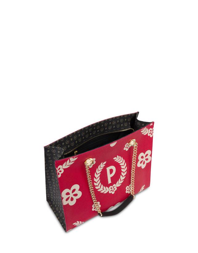 Pollini Shopping Bag Day-si! Heritage Nero/rosso/nero