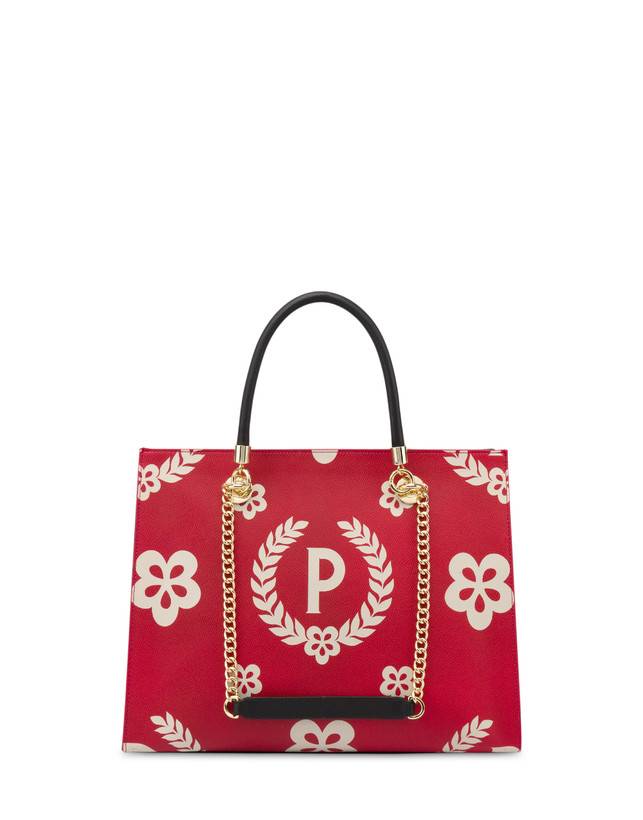 Pollini Shopping Bag Day-si! Heritage Nero/rosso/nero