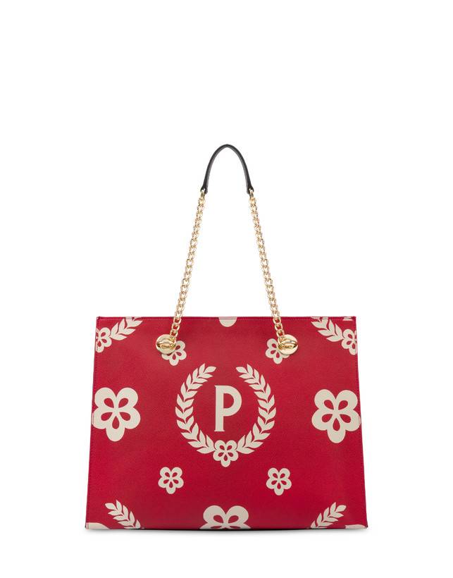 Pollini Shopping Bag Day-si! Heritage Nero/rosso/nero