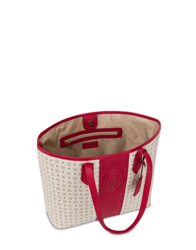 Pollini Shopping Bag Heritage 70th Anniversary Avorio/rosso