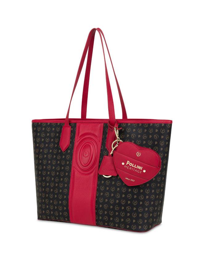 Pollini Shopping Bag Heritage 70th Anniversary Nero/rosso