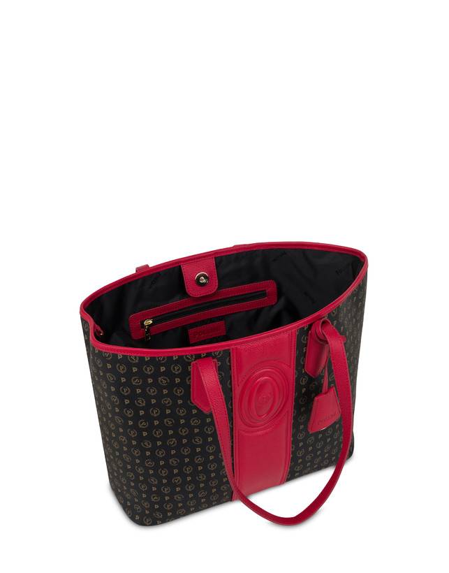 Pollini Shopping Bag Heritage 70th Anniversary Nero/rosso
