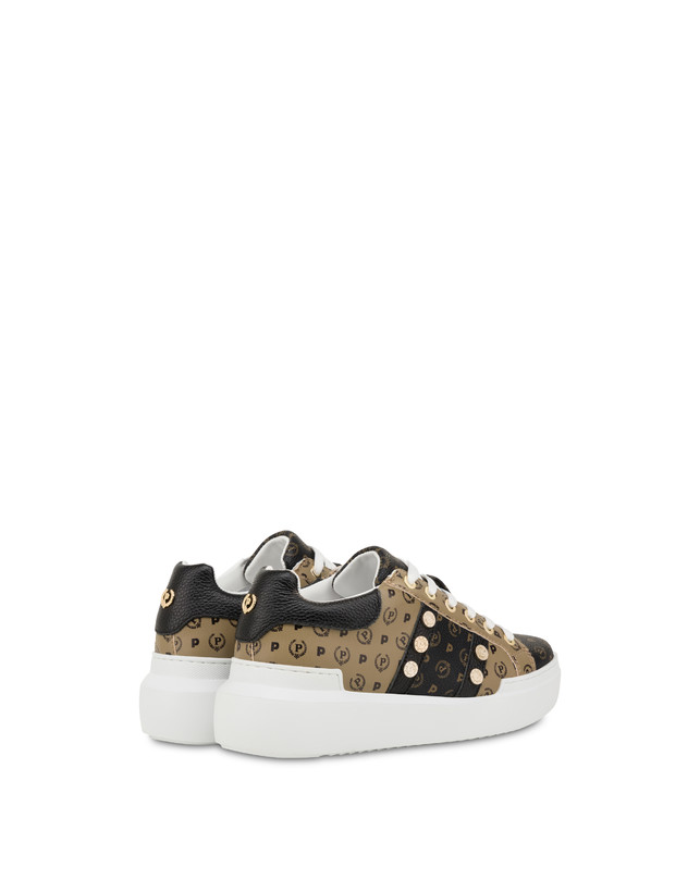 Pollini Sneakers Con Borchie Heritage Avorio/beige/ghiaccio