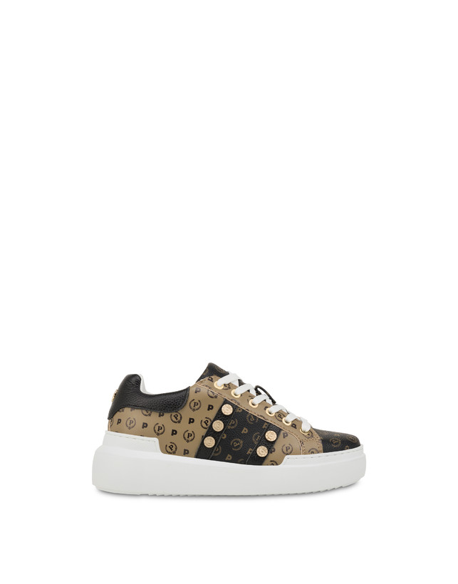 Pollini Sneakers Con Borchie Heritage Avorio/beige/ghiaccio