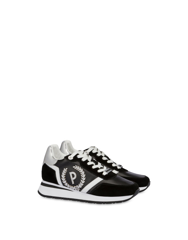 Pollini Sneakers Con Dettagli Laminati Speedy Nero/nero/bianco/argento