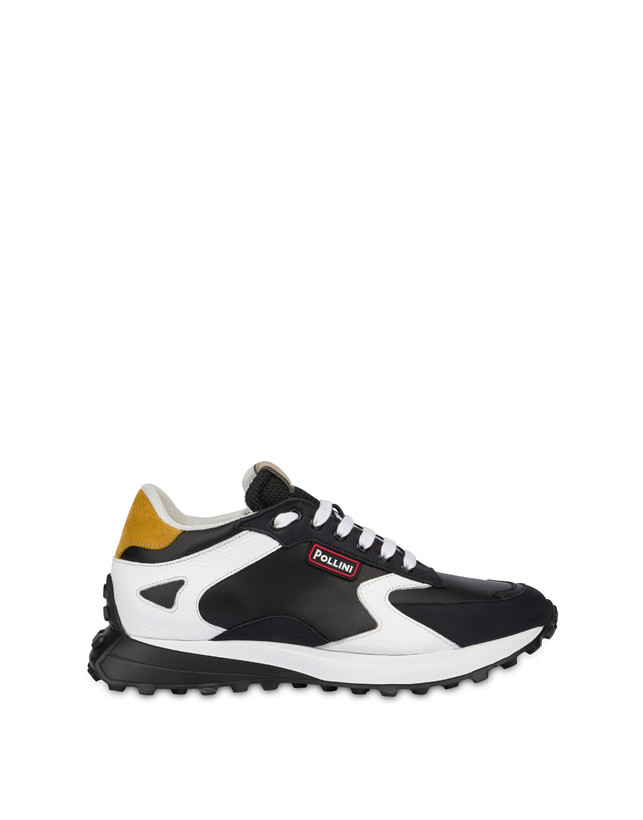 Pollini Sneakers Con Suola Chunky Bold Running Nero/nero/bianco/nero/senape
