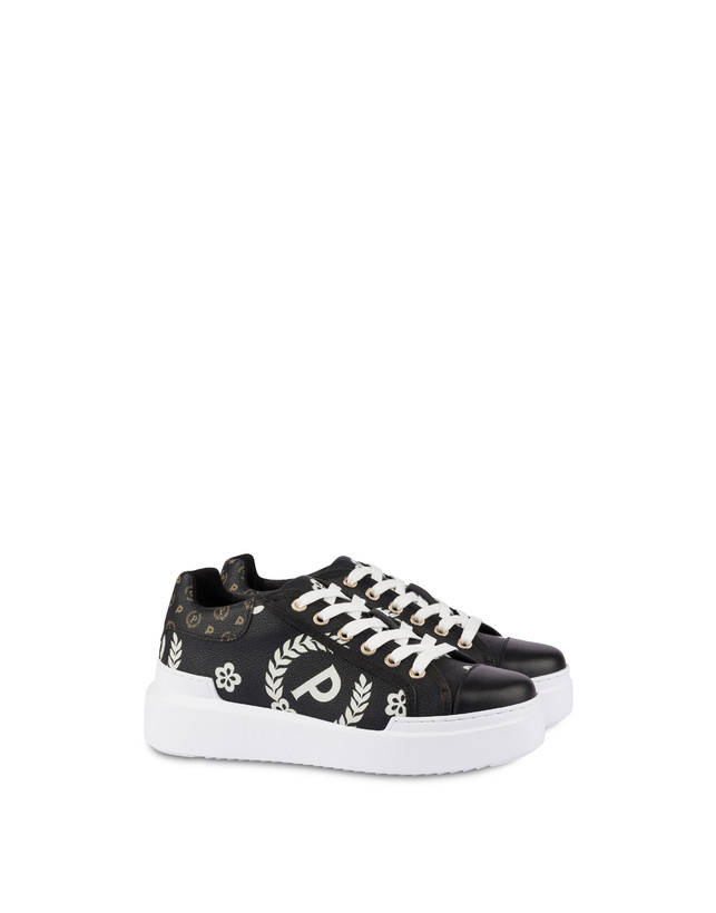 Pollini Sneakers Maxi Heritage Day Sì! Nero/nero/nero