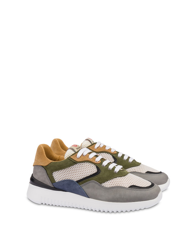 Pollini Sneakers Multicolor B-side Bianco/grafite/nero/militare/mais/azzurro