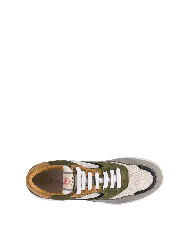 Pollini Sneakers Multicolor B-side Bianco/grafite/nero/militare/mais/azzurro