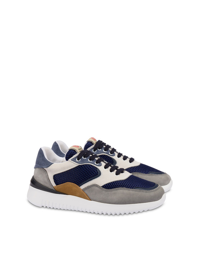 Pollini Sneakers Multicolor B-side Blu/grafite/navy/bianco/azzurro/mais