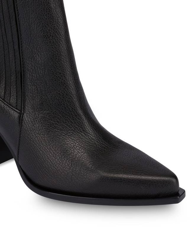 Pollini Stivaletti In Capra Madras Texas Flair Nero