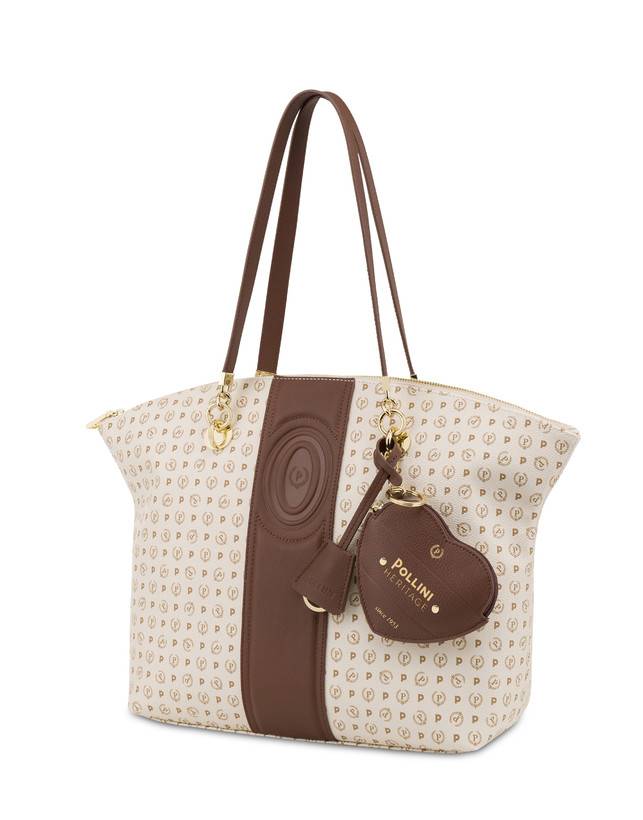 Pollini Tote Bag Heritage 70th Anniversary Avorio/marrone