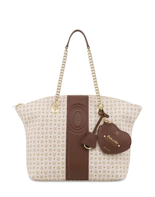 Pollini Tote Bag Heritage 70th Anniversary Avorio/marrone