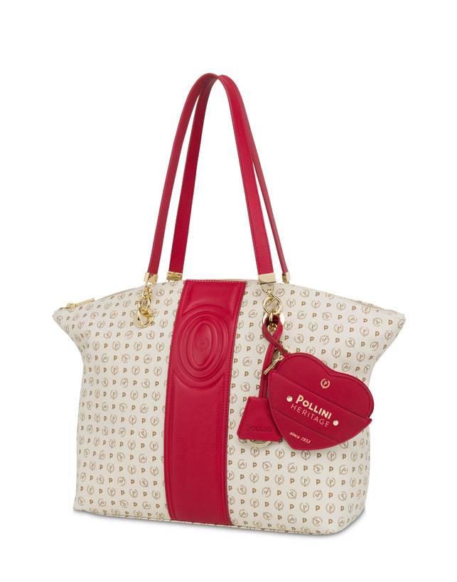 Pollini Tote Bag Heritage 70th Anniversary Avorio/rosso