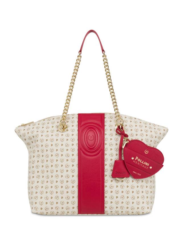 Pollini Tote Bag Heritage 70th Anniversary Avorio/rosso