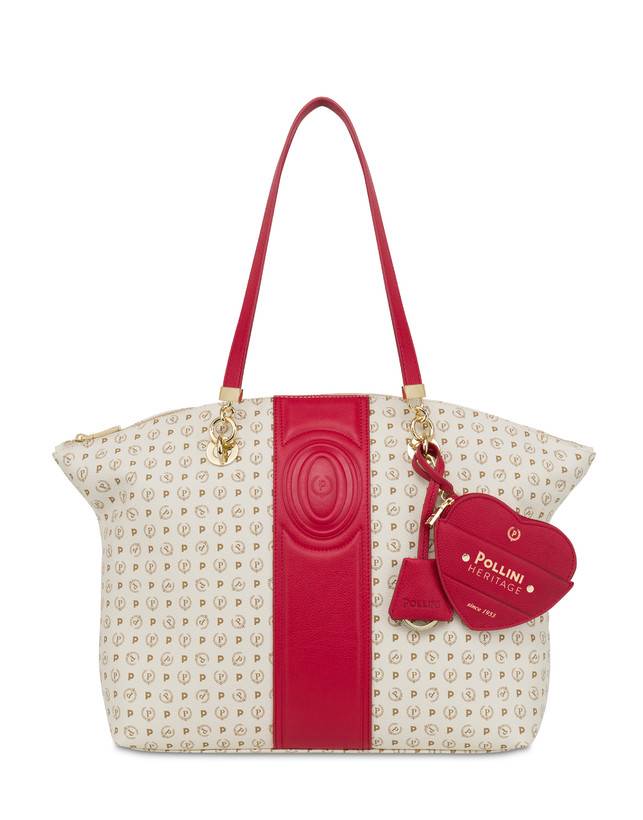 Pollini Tote Bag Heritage 70th Anniversary Avorio/rosso