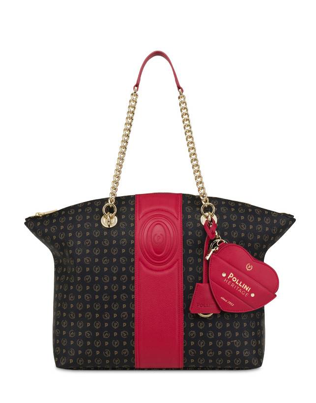 Pollini Tote Bag Heritage 70th Anniversary Nero/rosso