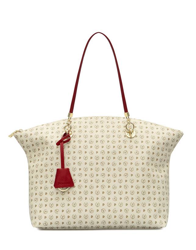 Pollini Tote Bag Heritage Logo Classic Avorio/lacca