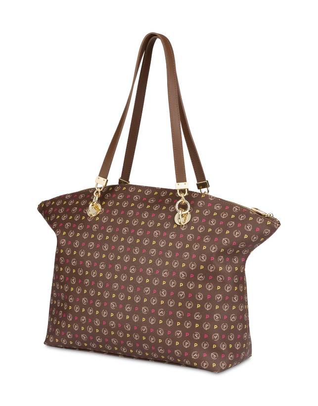 Pollini Tote Bag Heritage Logo Classic Multicolor/marrone
