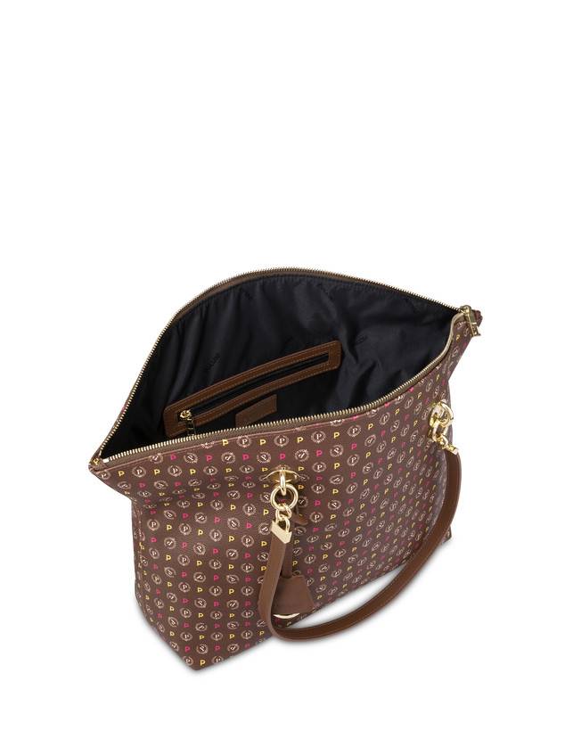 Pollini Tote Bag Heritage Logo Classic Multicolor/marrone