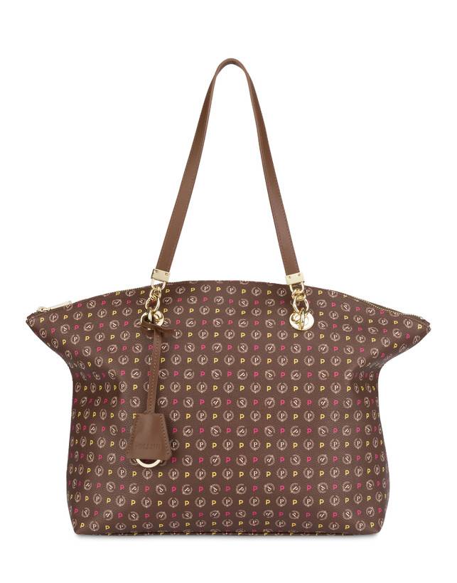 Pollini Tote Bag Heritage Logo Classic Multicolor/marrone