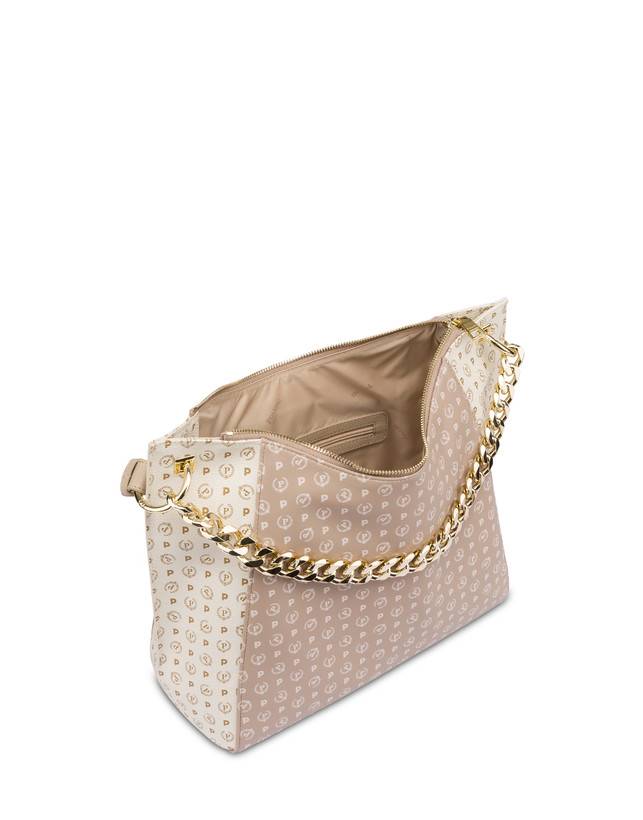 Pollini Tote Bag In Pvc Heritage Soft Touch Avorio/beige/ghiaccio