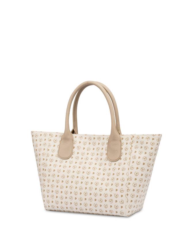 Pollini Tote Bag Medium Heritage Flowers Avorio/ghiaccio