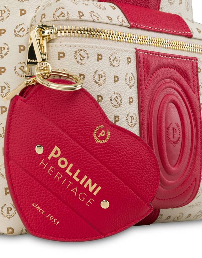 Pollini Zaino Heritage 70th Anniversary Avorio/rosso