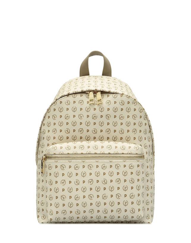 Pollini Zaino Heritage Logo Classic Avorio/ghiaccio