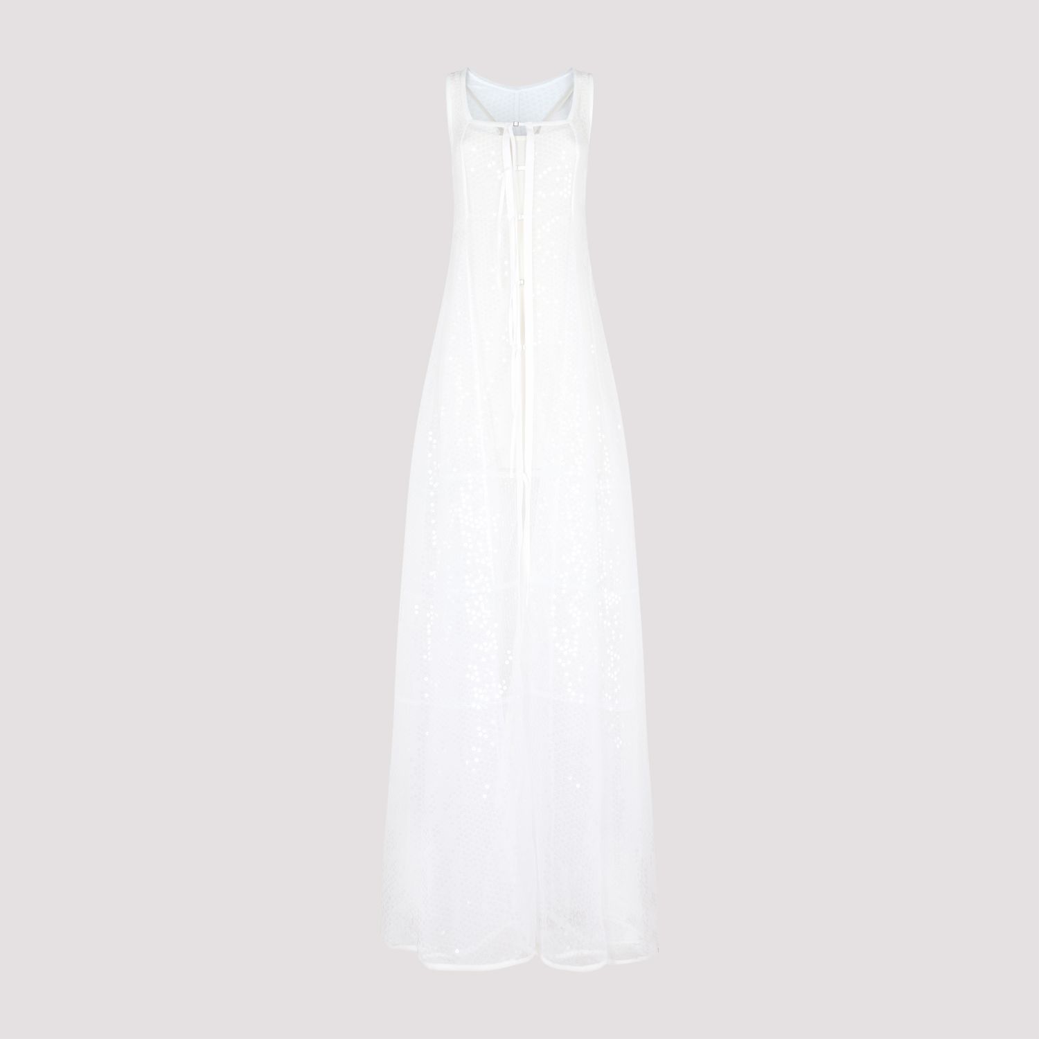 JACQUEMUS  Abito A-Line In Pizzo Bianco Dentelle Di Jacquemus